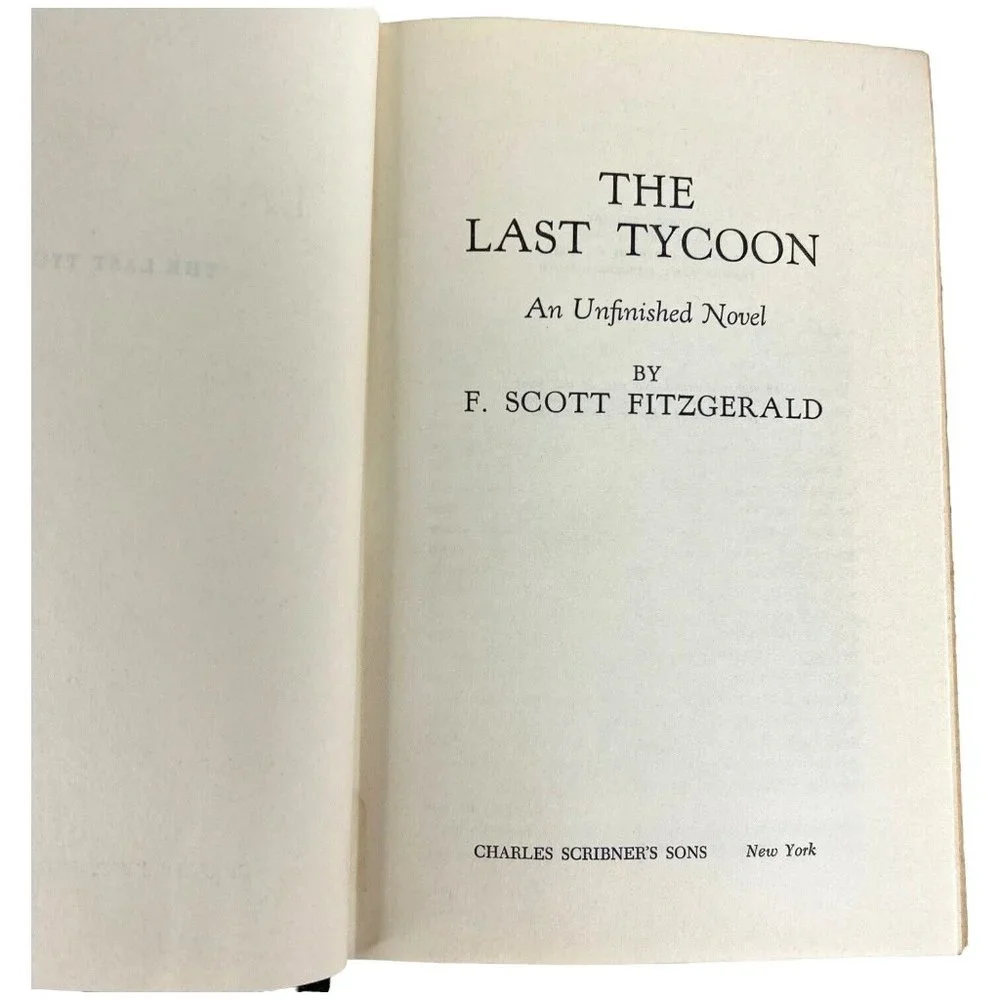 2 F Scott Fitzgerald Novels The Last Tycoon 1941 And This Side Of‎ Paradise 1920
